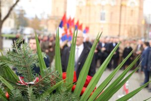 Polaganje vijenaca dan ulaska srpske vojske