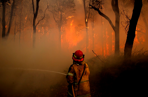 HAOS U AUSTRALIJI Vatrogasci se bore protiv požara koji razbuktava šumski vjetar, građani evakuisani, najmanje 10 kuća uništeno