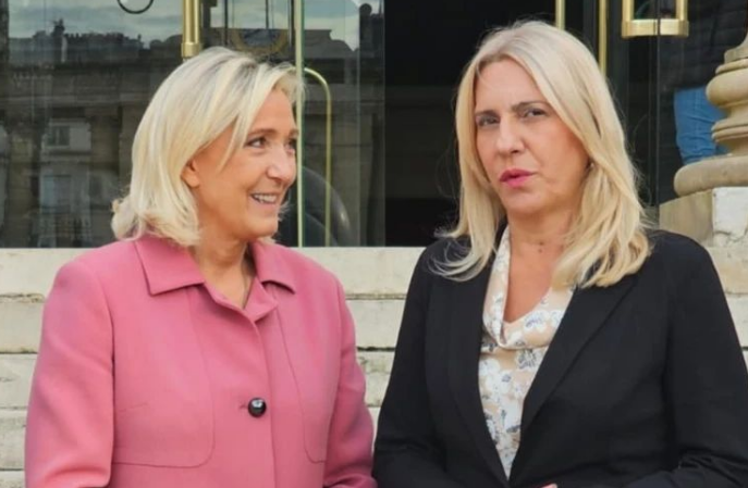 Željka Cvijanović,  Marin Le Pen