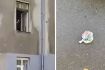 (VIDEO) Iz stana direktno na ulicu: U Sarajevu snimljena žena kako BACA SMEĆE KROZ PROZOR, a prijeti joj ova kazna
