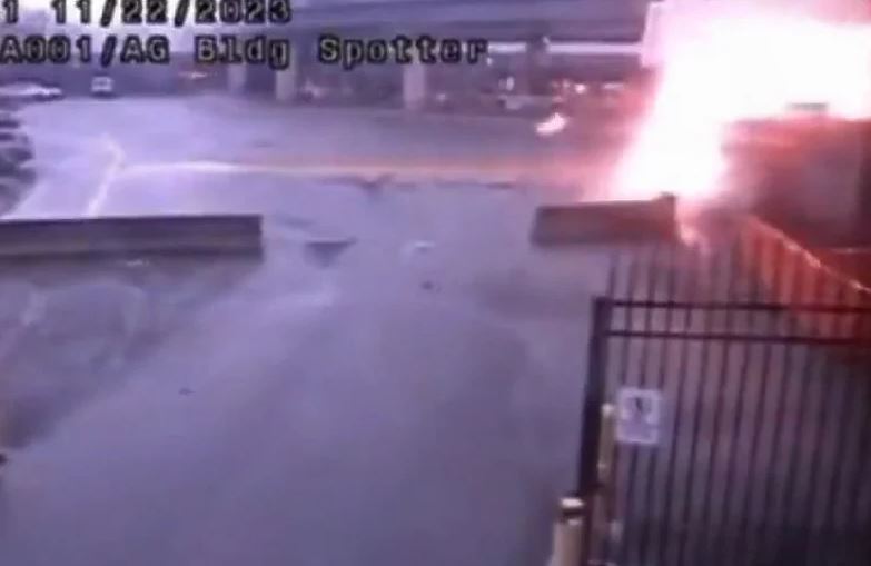 Snimak eksplozije na mostu 