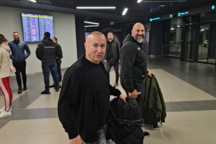 Radiša Trajković na aerodromu