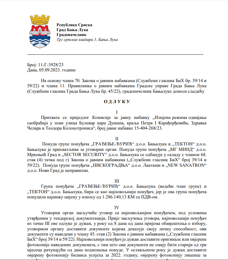FOTO: PRINTSCREEN/GRAD BANJALUKA