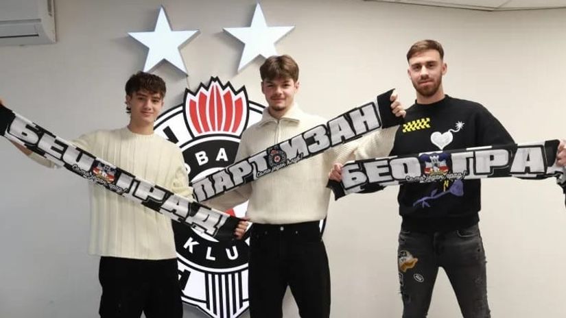 ZALOG ZA BUDUĆNOST Tri mlada igrača potpisali ugovore sa Partizanom