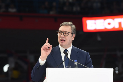 Aleksandar Vučić na predizbornom skupu