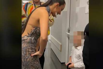 (VIDEO) "KAKVA NOĆ LJUDI" Evo šta Aleksandra Prijović radi pred izlazak na scenu, jedan momenat u bekstejdžu sa sinom će vas oduševiti