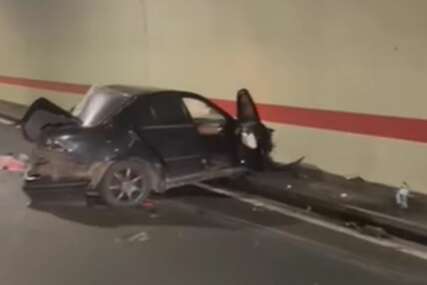 smrskano auto nakon nesreće u Čačku