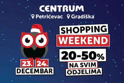 VIDIMO SE U CENTRUMU Veliki novogodišnji Shopping Weekend sa popustima od 20-50%