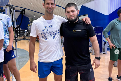 (VIDEO, FOTO) "Pokušao sam da impresioniram Novaka, pa sam zbog toga lagao" Habibov trener na urnebesan način opisao susret Đokovića i  MMA borca