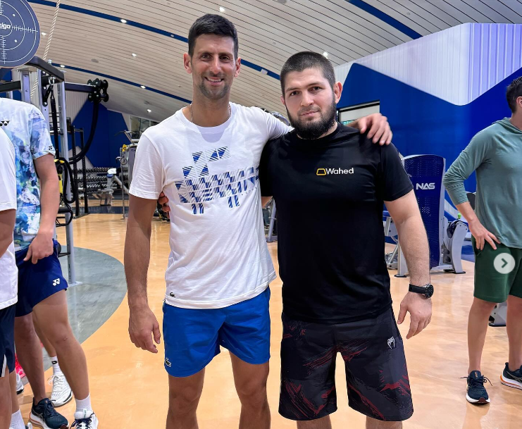 (VIDEO, FOTO) "Pokušao sam da impresioniram Novaka, pa sam zbog toga lagao" Habibov trener na urnebesan način opisao susret Đokovića i  MMA borca