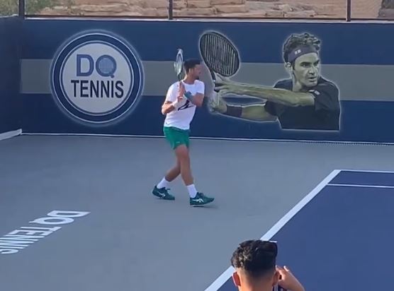 (VIDEO) Priprema za Alkarasa: Đoković trenirao "ispred Federera i Nadala"