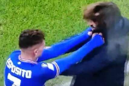 (VIDEO) Pirlo nije mogao da vjeruje: Igrač davio legendarnog Italijana tokom proslave gola