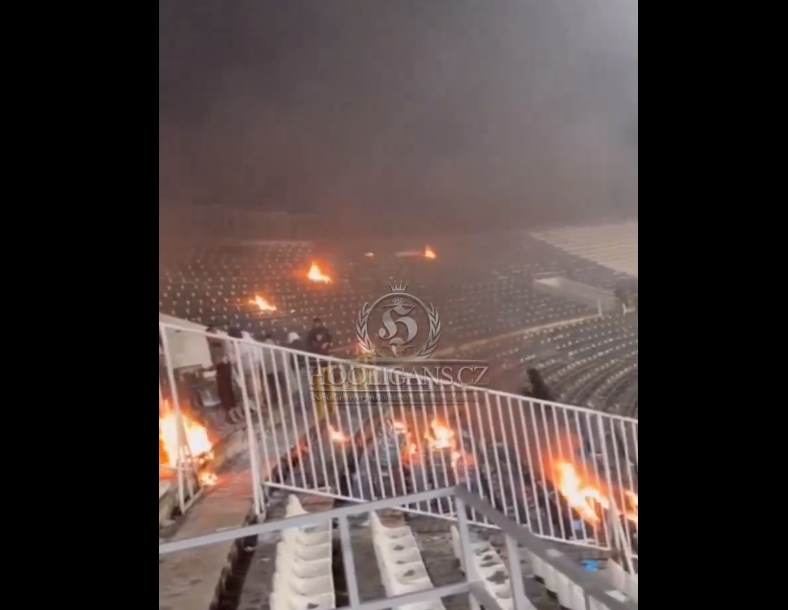 (VIDEO) DELIJE NAPRAVILE HAOS Isplivao snimak kako navijači Zvezde pale stolice na stadionu Partizana