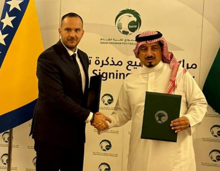 (FOTO) POTVRĐENO PISANJE SRPSKAINFO Uspostavljena saradnja Fudbalskog saveza BiH i Saudijske Arabije