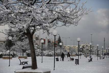 snijeg u Grčkoj