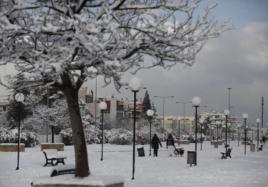 snijeg u Grčkoj