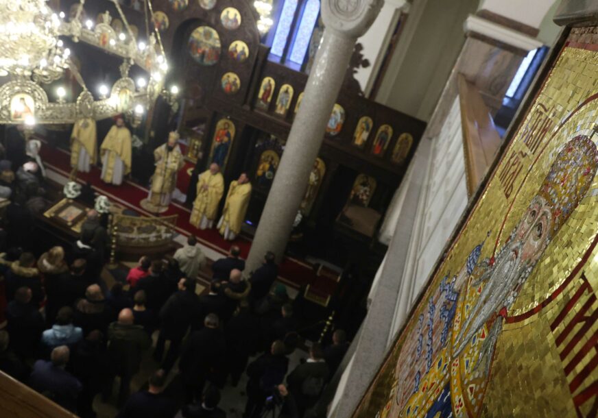 Bogojavljenje liturgija u hramu Hrista Spasitelja 