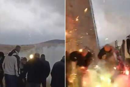 (VIDEO "Ljudi u nevjerici bježali" Tokom proslave okrenuli vatromet naopačke, nastao haos