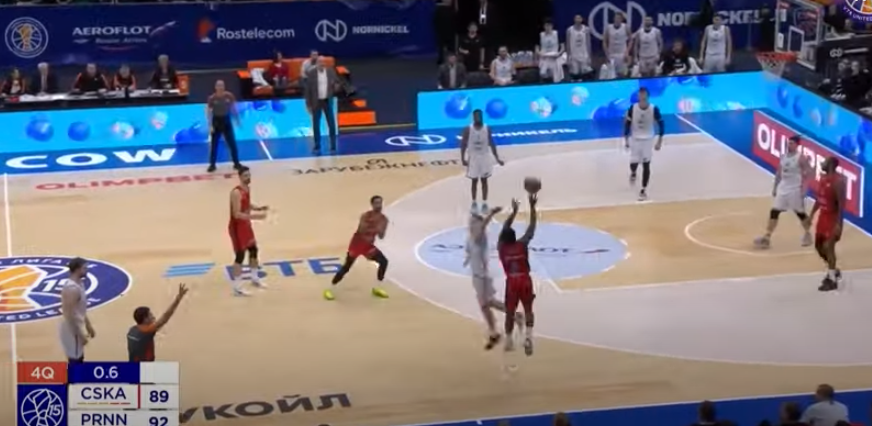 (VIDEO) OVO SE NE DEŠAVA Košarkaši CSKA nadoknadili 5 razlike u 6 sekundi i slavili protiv Nižnjeg Novgoroda nakon produžetka