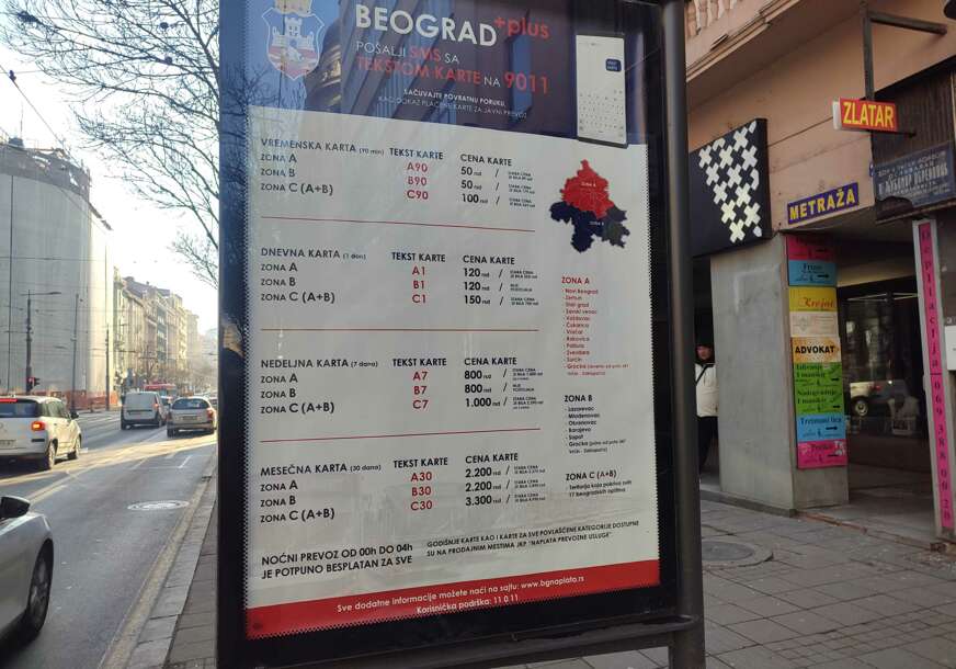 gradski prevoz u  Beogradu
