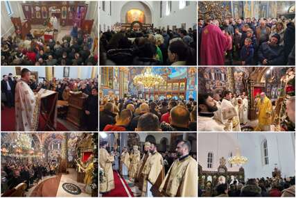 (FOTO) Širom Srpske služene božićne liturgije "Srpski narod utemeljen na vjeri i treba da bude ponosan na svoju tradiciju i običaje"