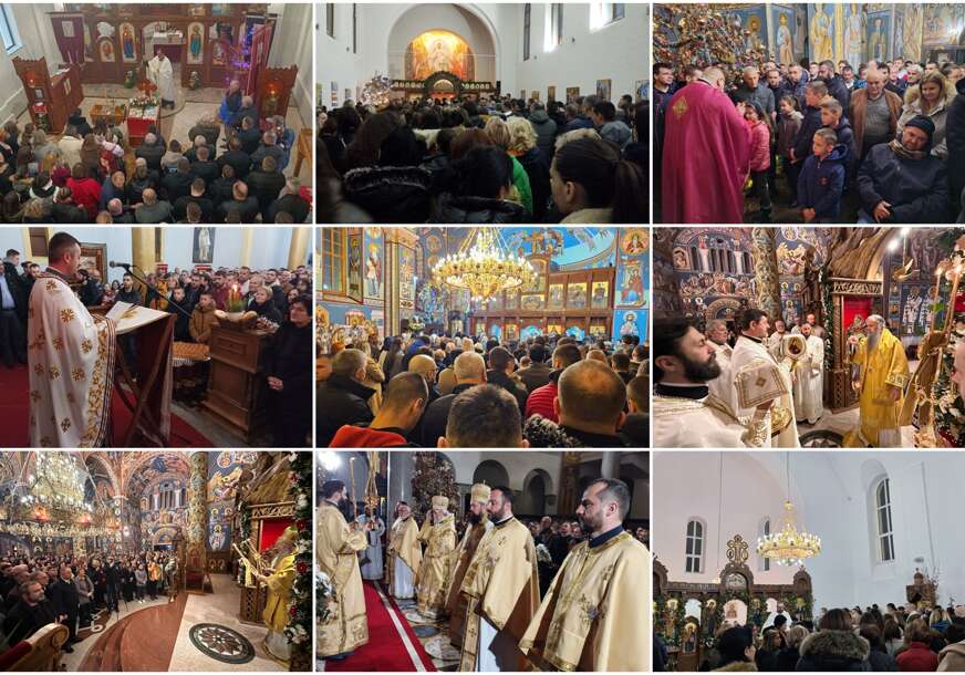 Božićne liturgije u gradovima Srpske