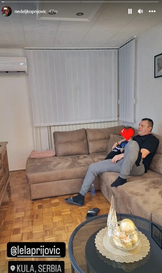Nedeljko Prijović sa unukom Aleksandrom