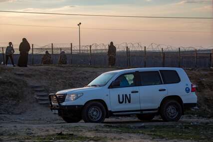 UN vozilo na granici Gaze