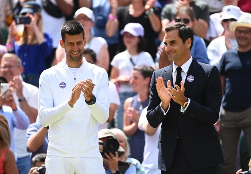 (FOTO) Ništa ne može da mu promakne: Rodžer Federer zna svaki Novakov rekord