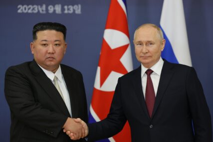 Vladimir Putin i Kim Džong Unu