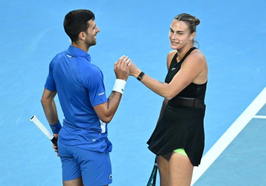 (FOTO) HIT KOMENTAR SABALENKE "Možda je Novak razlog zašto pobjeđujem u Australiji"