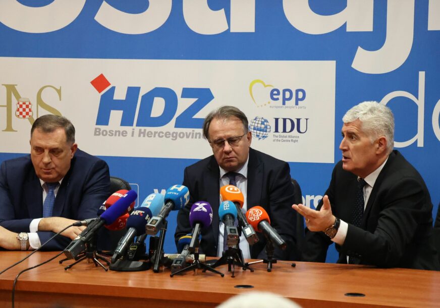Milorad Dodik, Nermin Nikšić i Dragan Čović