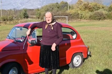 (VIDEO) Bez dozvole "fiću" tjera po livadi: Baki Vinki (81) unuk ispunio veliku životnu želju