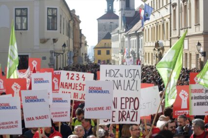 Veliki protest opozicije u Zagrebu: Zatraženo zaustavljanje korupcije i raspisivanje izbora, najavili da je ovo samo početak promjena