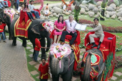 SVE U ZNAKU LJUBAVI Održano vjenčanje više od 700 parova na Dan zaljubljenih, neki u brak ušli na slonovima