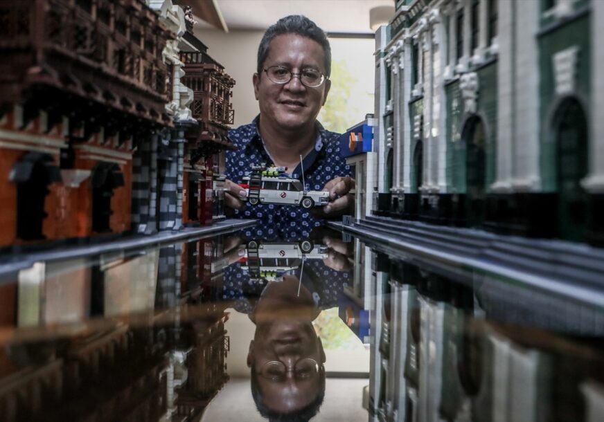 ldrin Aguilar gradi repliku grada Lime koristeći milione komada Lego kockica