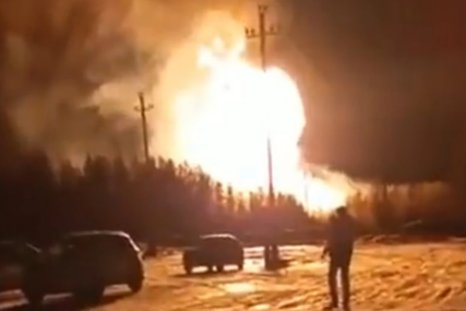 (VIDEO) Ogromna vatrena lopta: Velika eksplozija pogodila ključni ruski gasovod