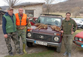 (FOTO) "Biće još lova i ulova" Hajka na vuka u Milićima završena odstrelom šakala i lisice