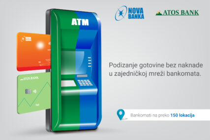 Atos bank i Nova banka udružile snage: Zajednička mreža bankomata za veću dostupnost usluga