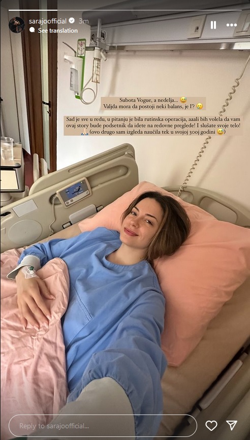 Sara Jo u bolnici