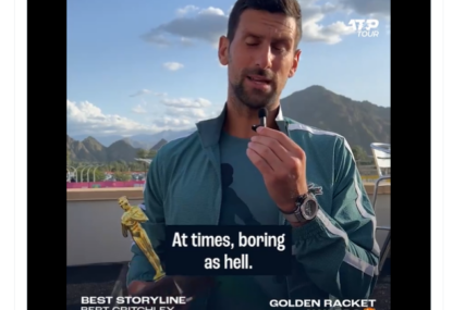 (VIDEO) NOVO BLISTAVO PRIZNANJE ZA NOLETA Oskar za najboljeg tenisera svih vremena