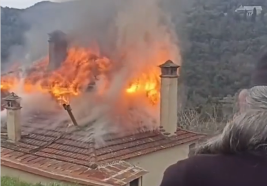 Požar u manastiru na Svetoj Gori