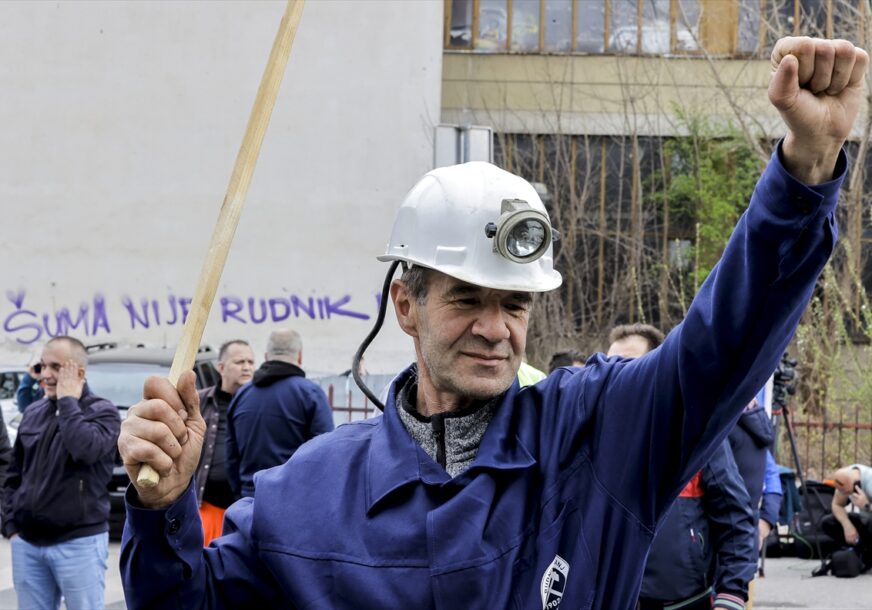 protest rudara u Sarajevu