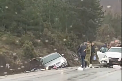 saobraćajna nesreća na putu Podromanija - Rogatica