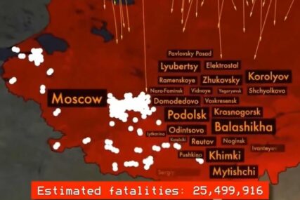 "Oko 40 miliona mrtvih za minut" Društvenim mrežama kruži ŠOKANTNA SIMULACIJA navodnog nuklearnog napada na Rusiju