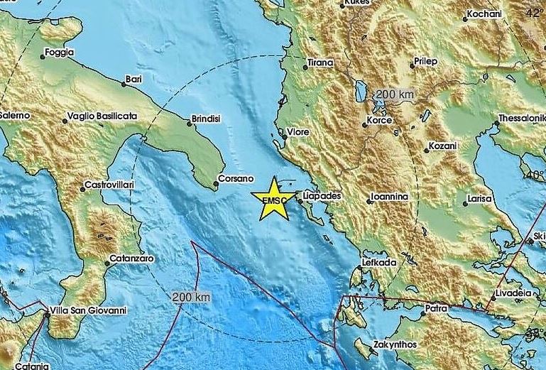 Snažan zemljotres na Krfu