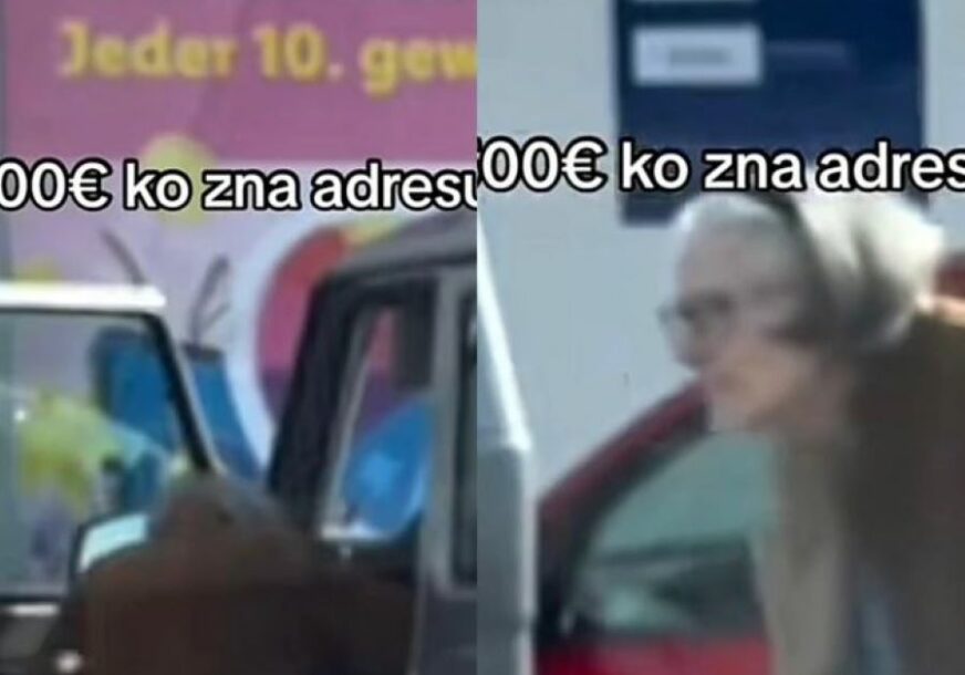 (VIDEO) Snimio ženu na parkingu, SVI ZINULI kada su vidjeli šta vozi "Dajem 500 evra ko zna adresu ove bake"