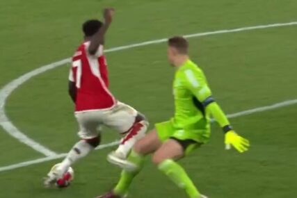 (VIDEO) Situacija koja je podijelila javnost: Da li je ovo bio penal za Arsenal u sudijskoj nadoknadi protiv Bajerna