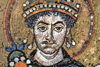 Justinijan na mozaiku