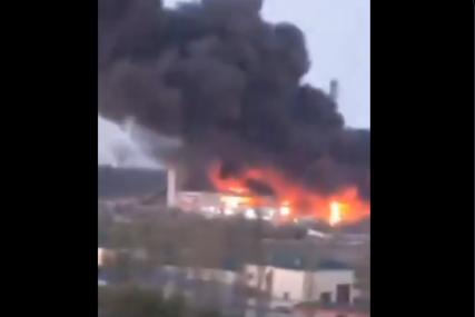 (VIDEO) Vatra guta sve pred sobom: Izbio požar u NAJVEĆOJ TERMOELEKTRANI u Kijevskoj oblasti